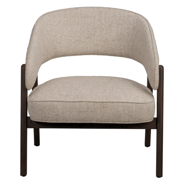 120167 b sb a Barnaby lounge chair light beige brown oak B kuva