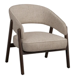 Rowico BARNABY loungetuoli, dark beige/brown kuva