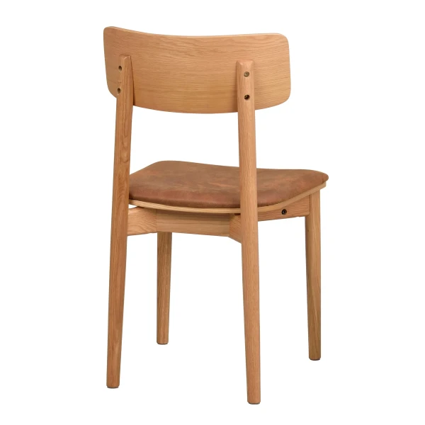 120940 d Wolcott chair brown microfibre fabric oak kuva