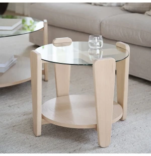 Rowico ARRAN sohvapöytä Ø52 cm, valkopigmentoitu kuva