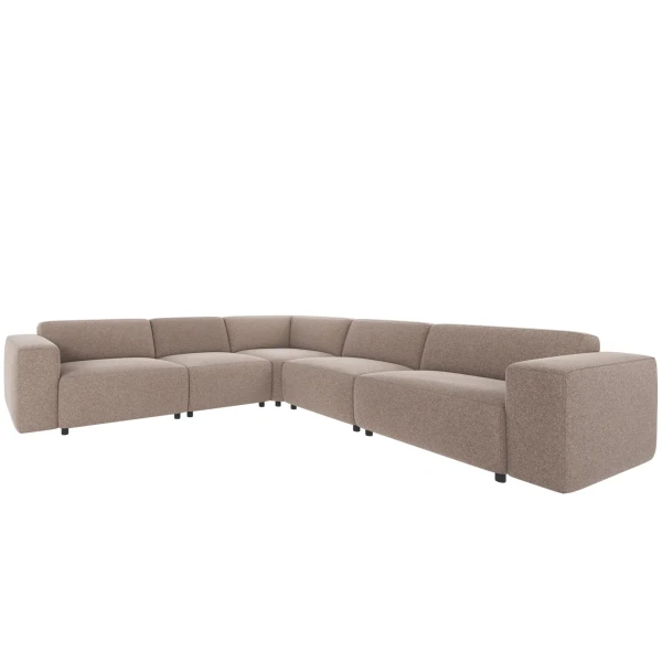 121320 b sb B Willard corner sofa 33 seater beige fabric Brenda 34 c1 image