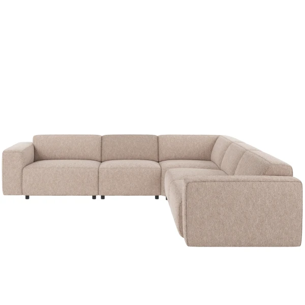 121340 b sb A Willard corner sofa 33 seater light beige fabric Alice 01 c4 image