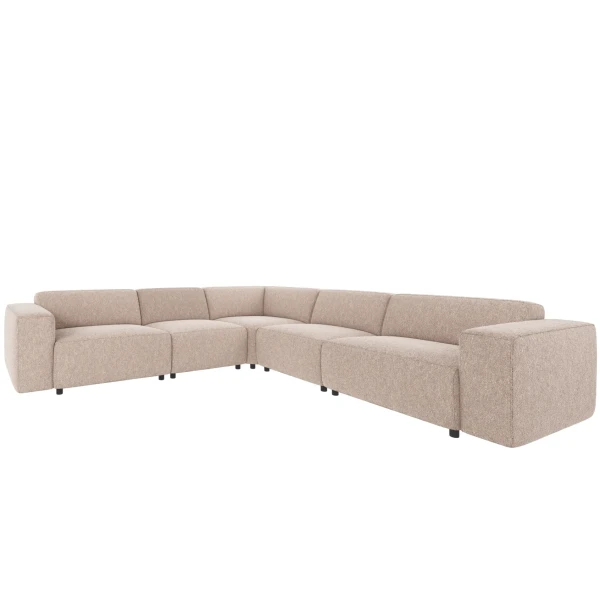 121340 b sb B Willard corner sofa 33 seater light beige fabric Alice 01 c4 kuva