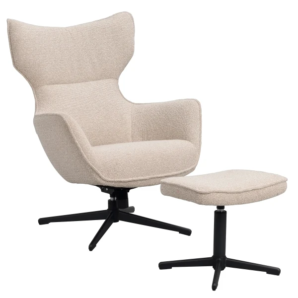 123169 b sb b Jenkins swivel and tilt armchairfoot stool lightbeige black image