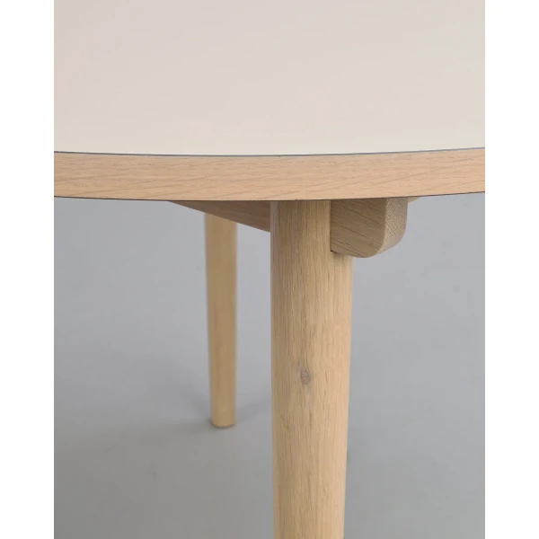 123184 b db det1 Fairmount round table whitepigm oak light beige laminate image