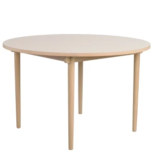 Rowico FAIRMOUNT matbord Ø120, beige/vitpigmenterad ek image