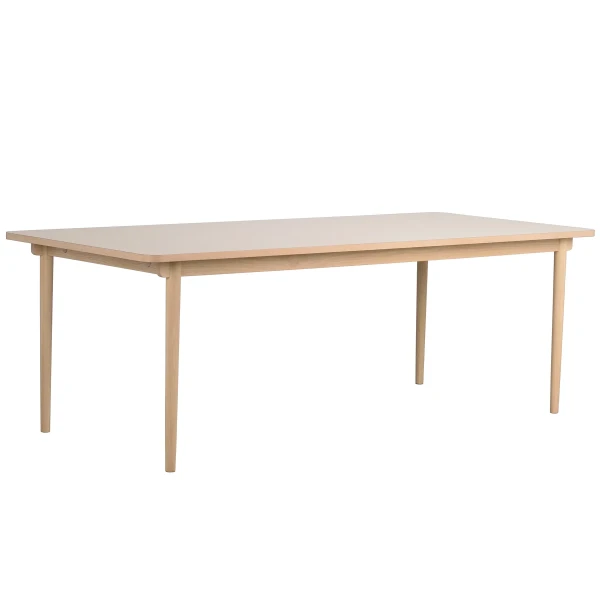 123185 b sb b Fairmount table whitepigm oak light beige laminate image