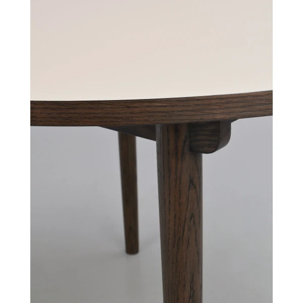 123187 b db det1 Fairmount round table brown oak light beige laminate image