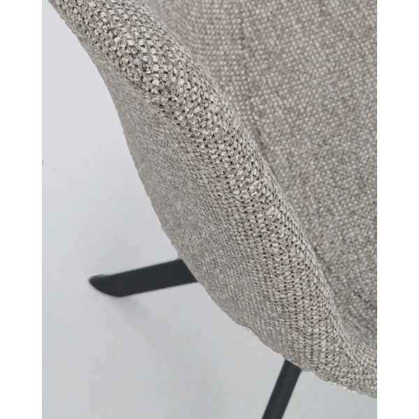 123194 b db DET1 Dunmore swivel chair darkbeige black kuva