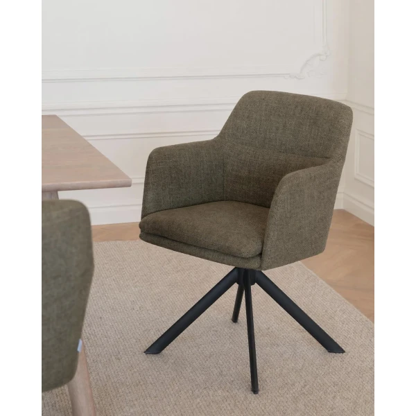 123284 b mb Gladstone armchair swivel swing green 03 kuva