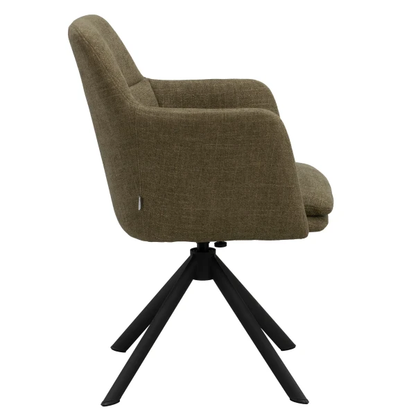 123284 b sb c Gladstone armchair w swiveltilt green black kuva