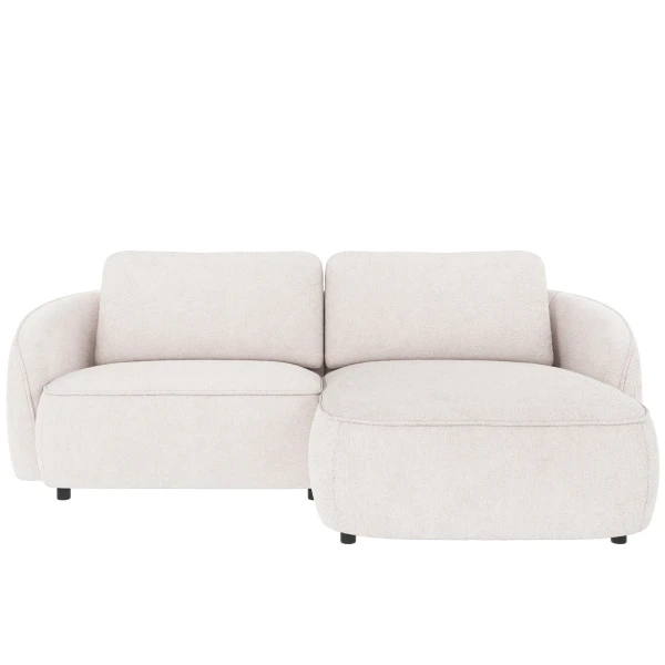 124832 b sb A Norris sofa 3 seater chaise longue R white fabric Greg 1 c2 kuva