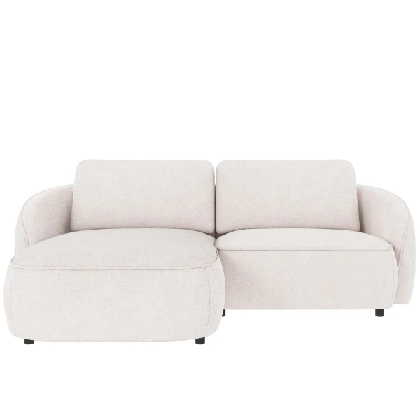 124834 b sb A Norris sofa 3 seater chaise longue L white fabric Greg 1 c2 kuva