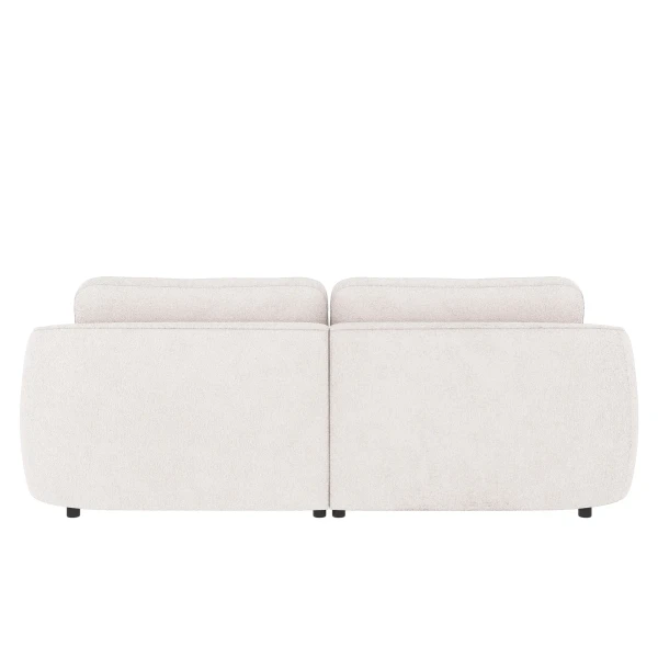 124834 b sb E Norris sofa 3 seater chaise longue L white fabric Greg 1 c2 kuva