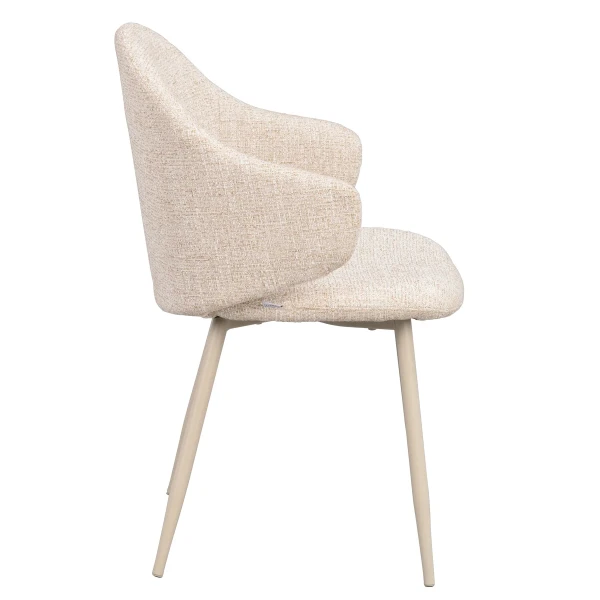 128120 b sb c Drake armchair lightbeige beige metal image