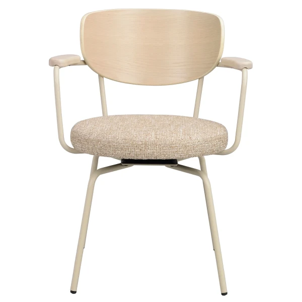128310 b sb a Merrick swivel chair beige beige metal image