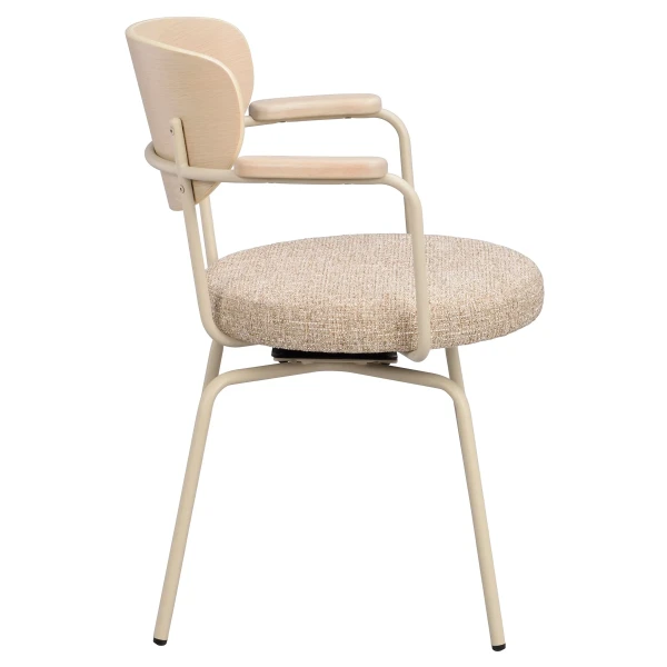 128310 b sb c Merrick swivel chair beige beige metal image