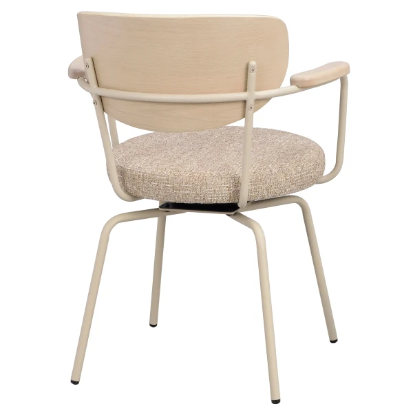 128310 b sb d Merrick swivel chair beige beige metal image