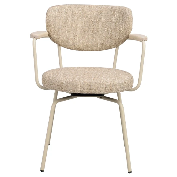 128312 b sb a Merrick swivel chair beige beige metal image
