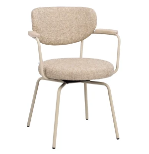 Rowico MERRICK karmstol, dark beige/beige image