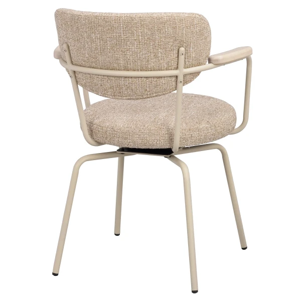 128312 b sb d Merrick swivel chair beige beige metal image