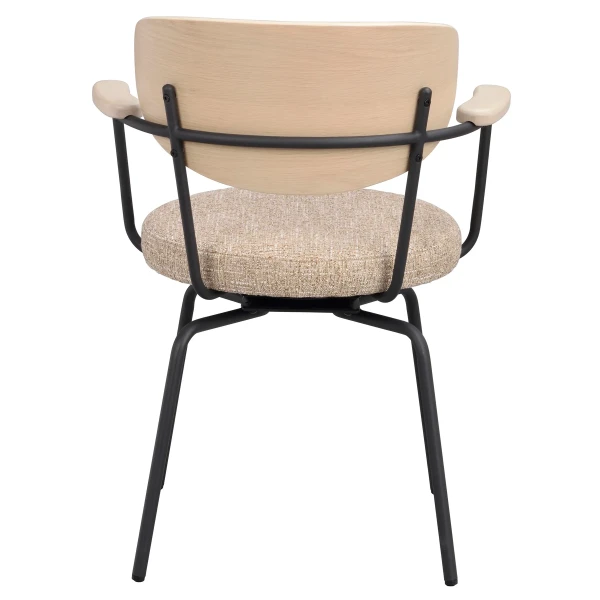 128320 b sb e Merrick swivel chair beige black metal image