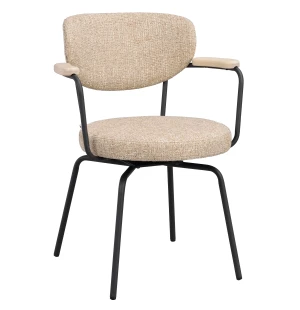 Rowico MERRICK karmstol, dark beige/black image