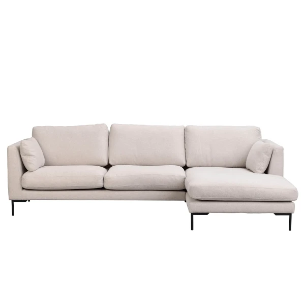 129153 b sb a Corwin 35 seater chaise longue sofa R light beige image