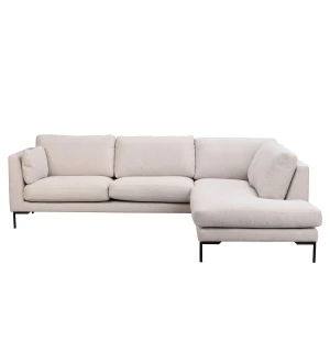 Rowico CORWIN kulmasohva 5-istuttava open end oikea, vaalean beige kuva