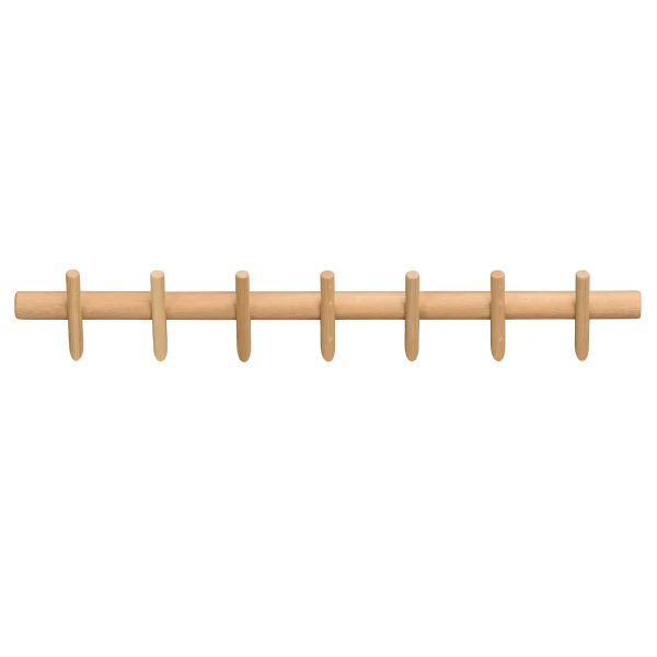 134220 b sb a Hillmond clothes hanger 7 hooks oak kuva