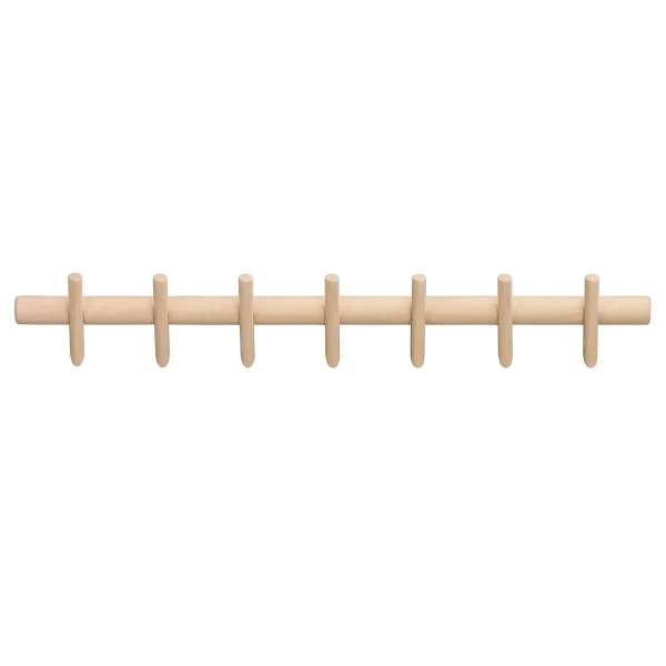 134221 b sb a Hillmond clothes hanger 7 hooks whitepigm oak kuva