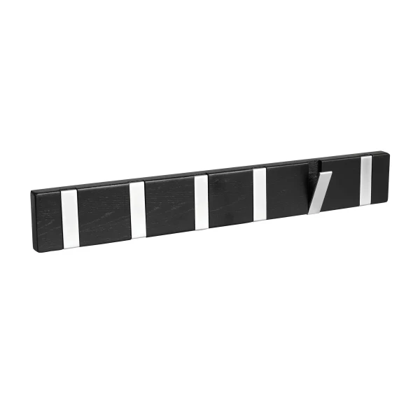 134342 b sb a Confetti hanger 6 flip hooks black oak kuva