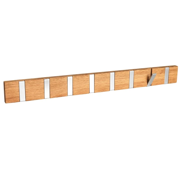 134345 b sb a Confetti hanger 8 flip hooks oak kuva