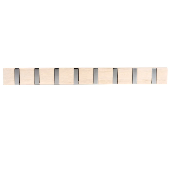 134346 b sb a Confetti hanger 8 flip hooks whitepigm oak kuva