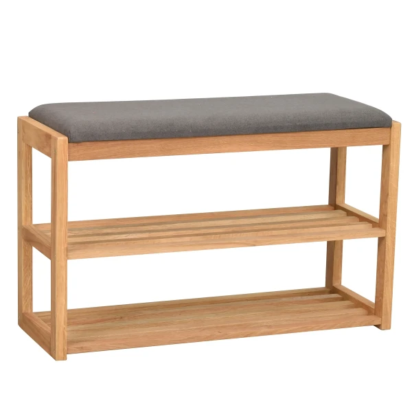 134360 b sb b Confetti bench shoe stand oak kuva