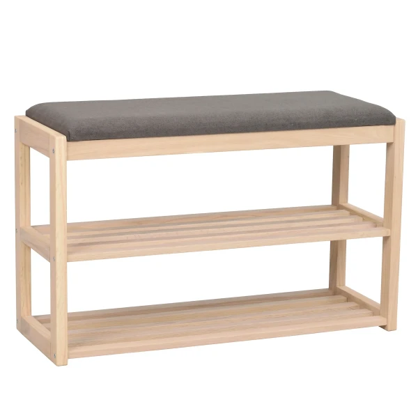 134361 b sb b Confetti bench shoe stand whitepigm oak kuva