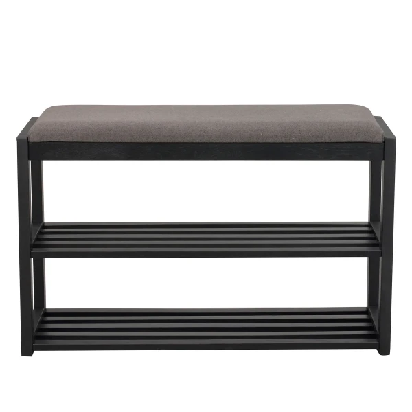 134362 b sb a Confetti bench shoe stand black oak kuva