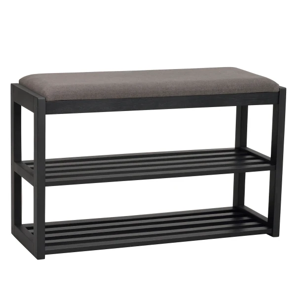 134362 b sb b Confetti bench shoe stand black oak kuva