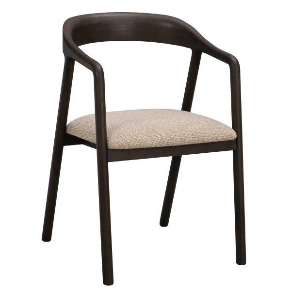 148034 b sb b Dillon armchair mediumbeige darkbrown oak kuva