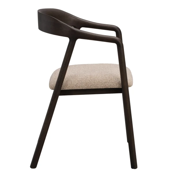 148034 b sb c Dillon armchair mediumbeige darkbrown oak kuva
