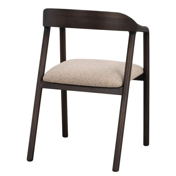 148034 b sb d Dillon armchair mediumbeige darkbrown oak kuva