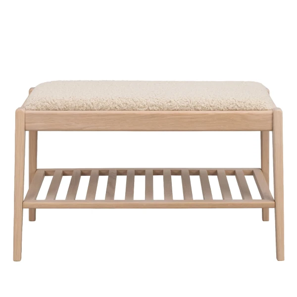 149023 b sb a Garrick bench lightbeige sheep look whitepigm oak kuva