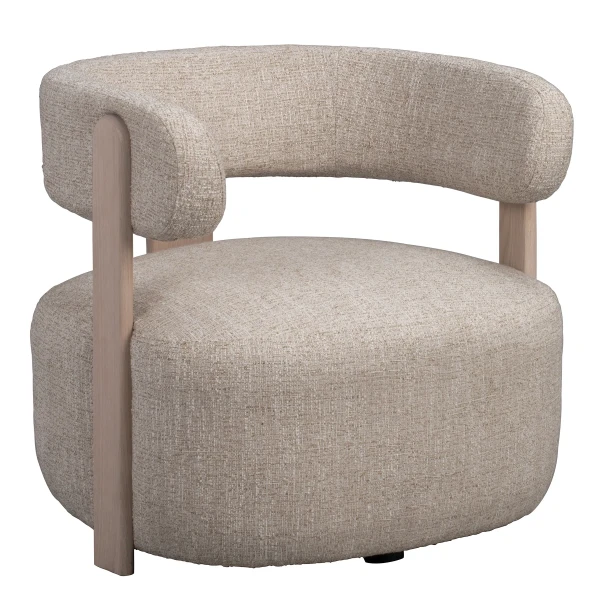 151510 b sb b Jenison lounge chair light beige whitepigm oak B kuva