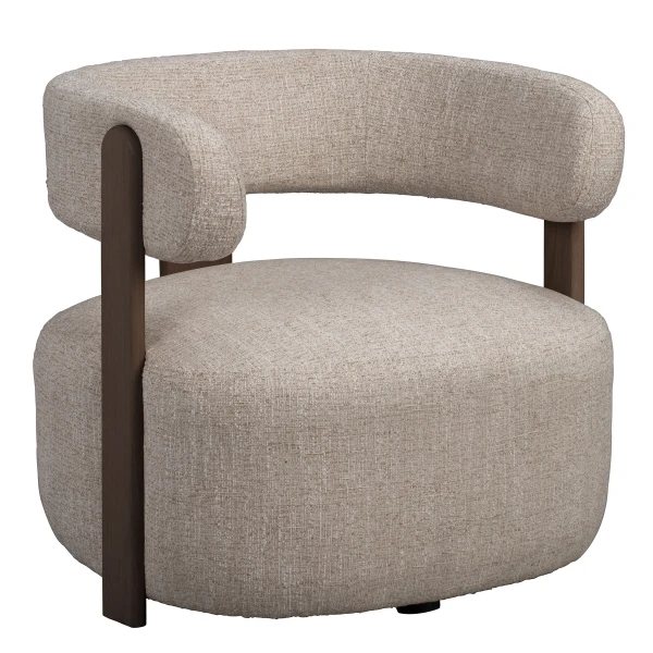 151516 b sb b Jenison lounge chair light beige brown oak kuva