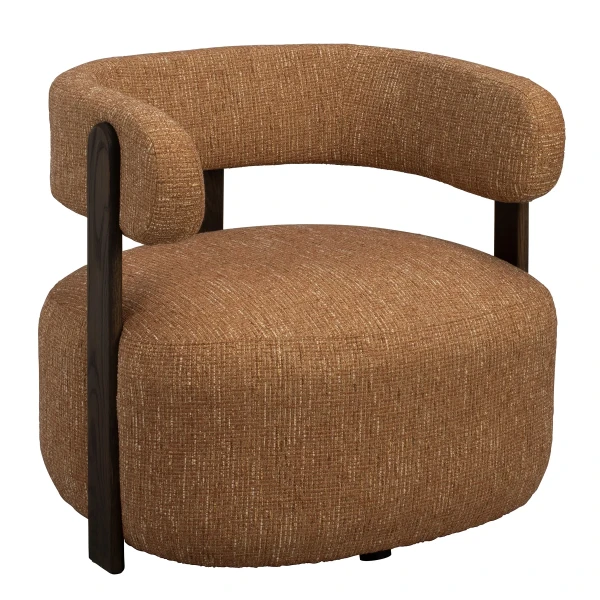 151518 b sb b Jenison lounge chair amber brown oak kuva