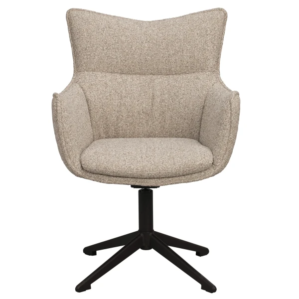151710 b sb a Fresno armchair light beige black B kuva
