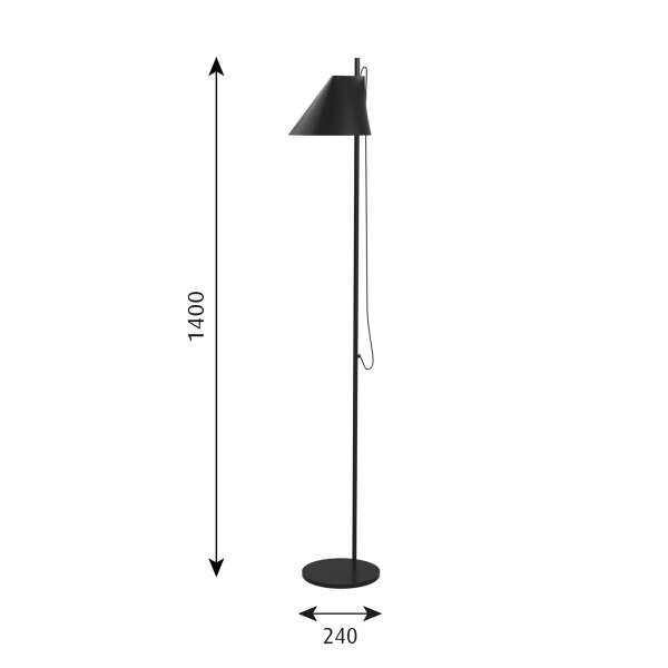 Yuh lattiavalaisin mitat musta image