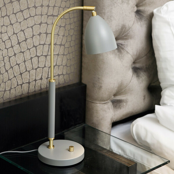 Belid DELUXE B4076 pöytävalaisin LED lämminharmaa/messinki kuva