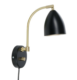 Belid DELUXE V5076 vägglampa LED svart/mässing image