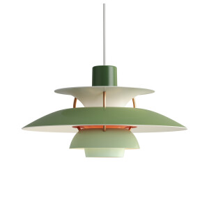 Louis Poulsen PH 5 MINI riippuvalaisin, Hues of green kuva
